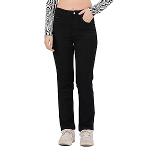 FCK-3 Stretchable Denim High Rise Straight Fit
