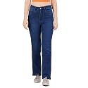 FCK-3 Stretchable Denim High Rise Straight Fit