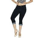 FCK-3 Stretchable Denim Solid Mid Waist Knee