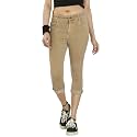 FCK-3 Stretchable Denim Solid Mid Waist Knee