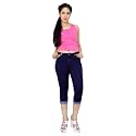 FCK-3 Stretchable Denim Solid Mid Waist Knee