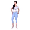 FCK-3 Stretchable Denim Solid Mid Waist Knee