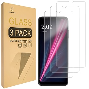 mrshield 3-pack designed for t-mobile revvl 6 pro 5g tempered glass japan glass with 9h hardness with lifetime replacement