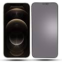 FCS Privacy Tempered Glass Super Strong 0.67 mm Thick Edge to Edge Full Glue Real 9Hx2 Anti-Spy Glass Screen Protector for (iPhone 12 (6.1" Inch)) Transparent