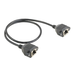 fdealz  100 cm  rj45 ff mount cable ethernet extension cable rj45 female to female ethernet lan network extension cable rj45 female to female ethernet extension cable with panel mount