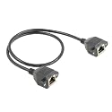 fdealz [ 100 CM ] RJ45 F/F Mount Cable, Ethernet Extension Cable, RJ45 Female to Female Ethernet LAN Network Extension Cable, RJ45 Female to Female Ethernet Extension Cable With Panel Mount