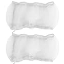 Fdit Bird Cage Cover, 2PCS Bird Cage Cover Birdcage Polyester Mesh Cover Seed Catcher Universal Parrots Cage Accessories(White)