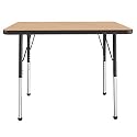 FDP 24" x 36" Rectangle Table with Ball Glide Legs - Maple/Black