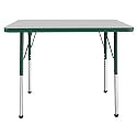 FDP 24" x 36" Rectangle Table with Ball Glide Legs - Gray/Green