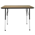 FDP 24" x 36" Rectangle Table with Ball Glide Legs - Pasadena Oak/Black