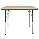 FDP 24" x 36" Rectangle Table with Ball Glide Legs - Maple/Green