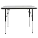 FDP 24" x 36" Rectangle Table with Ball Glide Legs - Gray/Black