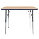 FDP 24" x 36" Rectangle Table with Swivel Glide Legs - Maple/Navy