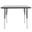 FDP 24" x 36" Rectangle Table with Swivel Glide Legs - Gray/Black