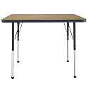 FDP 24" x 36" Rectangle Table with Ball Glide Legs - Pasadena Oak/Navy