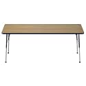 FDP 30" x 72" Rectangle Table with Ball Glide Legs - Pasadena Oak/Navy