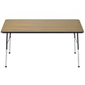 FDP 36" x 60" Rectangle Table with Ball Glide Legs - Pasadena Oak/Navy