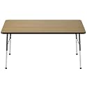 FDP 36" x 60" Rectangle Table with Ball Glide Legs - Pasadena Oak/Black