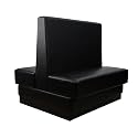 FDP Pro Series Double-Sided Restaurant Booth - Black, 15427-BK