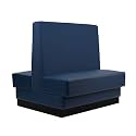 FDP Pro Series Double-Sided Restaurant Booth - Navy, 15427-NV
