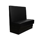 FDP Pro Series Single-Sided Restaurant Booth - Black, 15425-BK
