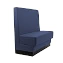 FDP Pro Series Single-Sided Restaurant Booth - Navy, 15425-NV