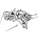 FDXGYH 50pcs E4 Length 47.5mm /1.8inch Horseshoe Nails Carbon Steel Horseshoe Tools for Fixed Lead or Glass(Silver)