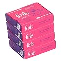 FEALS Planet-Friendly Cotton Swabs: Eco-Packaged, Chemical-Free, Biodegradeable | For Skin and Ear Care | 400 sticks, Pack of 4