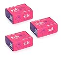 FEALS Cotton Ear Buds/Swabs [200 Stems/400 Swabs in each Box] [Pack of 3]