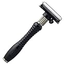 Feather Adjustable Double-Edge Safety Stainless Steel Razor - Men's Shaving Tool with 2 Shave Settings and Butterfly Opening - Double Edge Blades for Barbers & Beard Grooming - Made in Japan