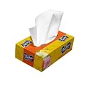 Feather's Facial Dry Tissue Super Soft &amp; Super Absorbent Paper 2 Ply Pure Tree Pulp Made of Virgin Paper Biodegradable Face Tissue Wipes with 100 Pulls (Pack of 1, Random Color Box)