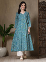 FebQ Women Printed Straight Kurta