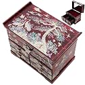 February Mountain Handcrafted Mother of Pearl Jewelry Box – Korean Traditional Design | Unique Keepsake Organizer for Women, Mom, Grandma | Gift for Christmas, Birthday, Anniversary