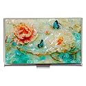February Mountain Mother of Pearl Business Card Case - Korea Traditional Gifts, Slim Metal Holder for Business &amp; Credit Cards, Pocket-Sized Purse Wallet (Skyblue)