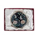 February Mountain Mother of Pearl Compact Mirror – Dual Magnification Gift for Women, Mom, Sister – Birthday or Christmas Idea (1, Pearl Butterfly)