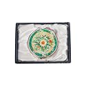 February Mountain Mother of Pearl Compact Mirror – Dual Magnification Gift for Women, Mom, Sister – Birthday or Christmas Idea (1, White Blossom)