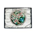 February Mountain Mother of Pearl Dual Magnification Compact Mirror – Gifts for Women, Mom, and Sister – Unique Birthday, Christmas Idea – Elegant and Travel-Friendly