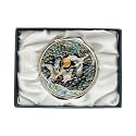 February Mountain Mother of Pearl Dual Magnification Compact Mirror – Gifts for Women, Mom, and Sister – Unique Birthday, Christmas Idea – Elegant and Travel-Friendly