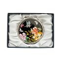 February Mountain Mother of Pearl Dual Magnification Compact Mirror – Gifts for Women, Mom, and Sister – Unique Birthday, Christmas Idea – Elegant and Travel-Friendly