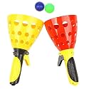 FEDDE Pop and Catch Ball Game Set (2 Launcher Baskets & 2 Balls) Outdoor Sports Game Toys for Kids