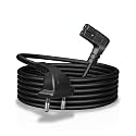 FEDUS 1.2 Meter 2-pin L-Shape Universal Replacement AC Power Cord Cable Wire for LED TV, Printer, Play Station, Laptop PC Notebook Computer, Tape Recorder, Camera Black