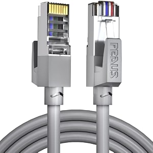 fedus 1000 mbps 1 meter high speed rj45 cat5e ethernet patch cable lan cable internet network computer cable cord high speed gigabit category 5 wires for modem router camera lan adsl gray