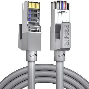 fedus 1000 mbps 50 meter high speed rj45 cat5e ethernet patch cable lan cable internet network computer cable cord high speed gigabit category 5 wires for modem router camera lan adsl gray