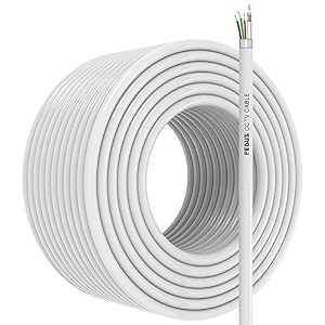 fedus 23awg pure copper 31 cctv camera coaxial cable for high-speed audio video signal bnc video amp power cord with breading alloy positive negative mic earth wire 150 meter