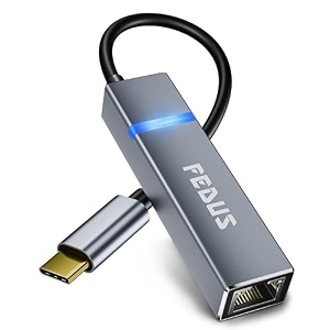 fedus 2500mbps 25gbps usb to ethernet adapter ethernet to usb adapter usb 30 to rj45 computer network internet lan ethernet dongle for laptop thunderbolt 43 compatible for macbook airpro xps