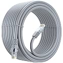 FEDUS Cat7 Ethernet Server Cable,1.5M 4.9Feet Pure Bare Copper Double Shielded Outdoor &amp; Indoor Lan Wire Heavy Duty High Speed Solid 24 AWG Network Cable 10Gbps,600Mhz,Weatherproof S/FTP UV Resistant