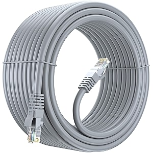 fedus cat7 ethernet printer cable pure bare copper double shielded outdoor amp indoor lan wire heavy duty high speed solid 24 awg network cable 10gbps 600mhz weatherproof sftp uv resistant 30 meter