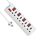 Fedus Extension Boards with Switch Long Wire Surge Protectors Spike Buster 4 Socket Extension Boards (White, 10 m)