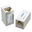 FEDUS RJ45 Coupler In-line Shielded, Ethernet Cable Extender, Female to Connector in-Line Network Coupler, Connectors for Cat7/ Cat6/ Cat5e, (Pack of 5)