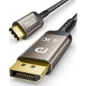 FEDUS PIXOR Type C to DisplayPort Cable 1.5m (4K@60Hz, 2K@144Hz) Braided USB C to DP 1.2 Cord for Thunderbolt 3/4 For iPhone 17/16/15 Pro Max, MacBook M3/M2, iPad Pro, Galaxy S26/25/S24 Ultra, XPS